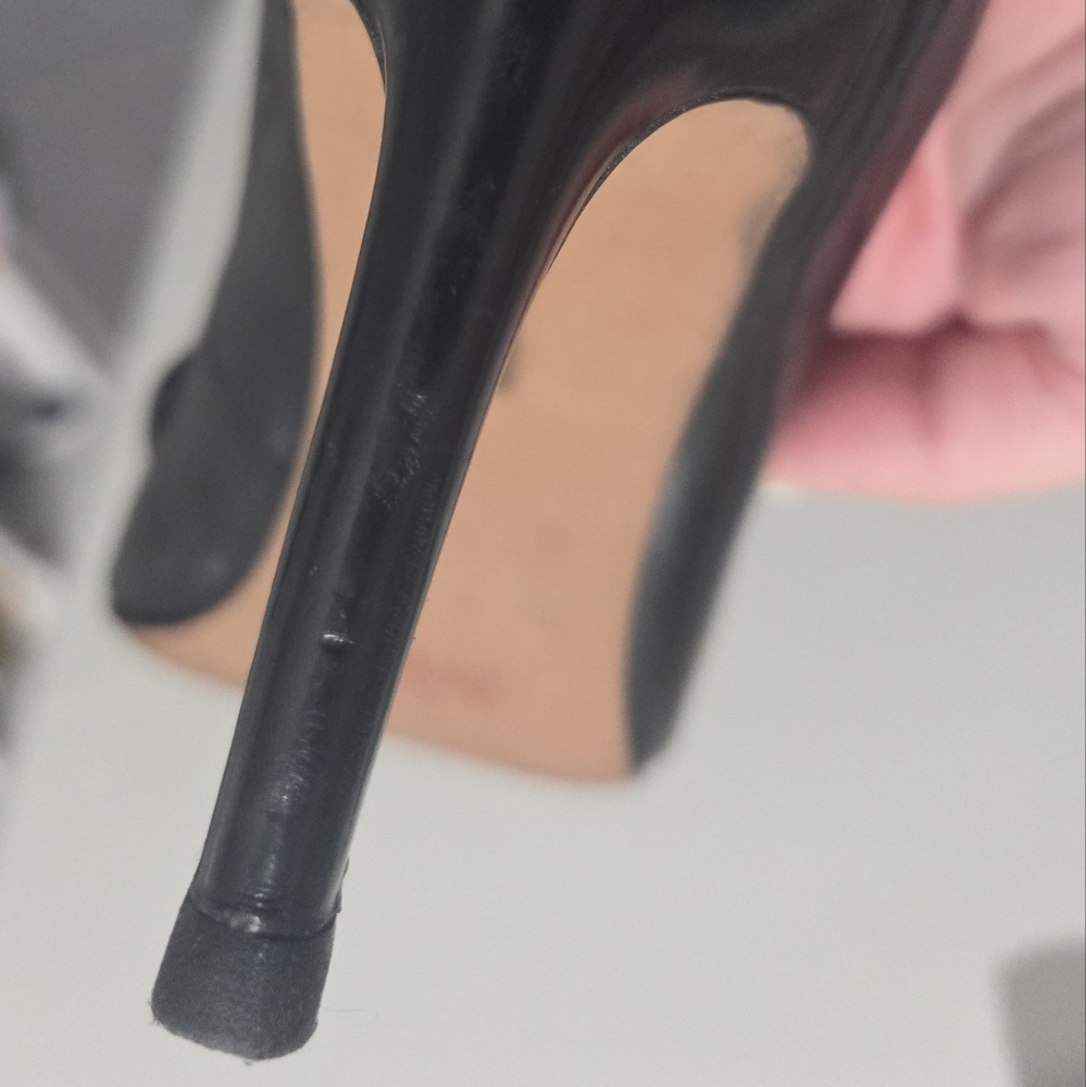 Coach Black Tassel Women's Heeled Loafers - Picture 7 of 10